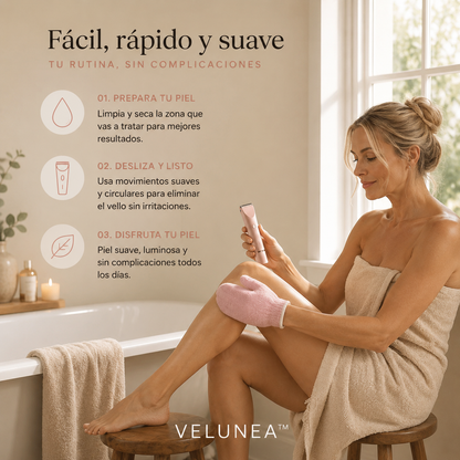 VELUNEA™ DEPILADORA ELÉCTRICA